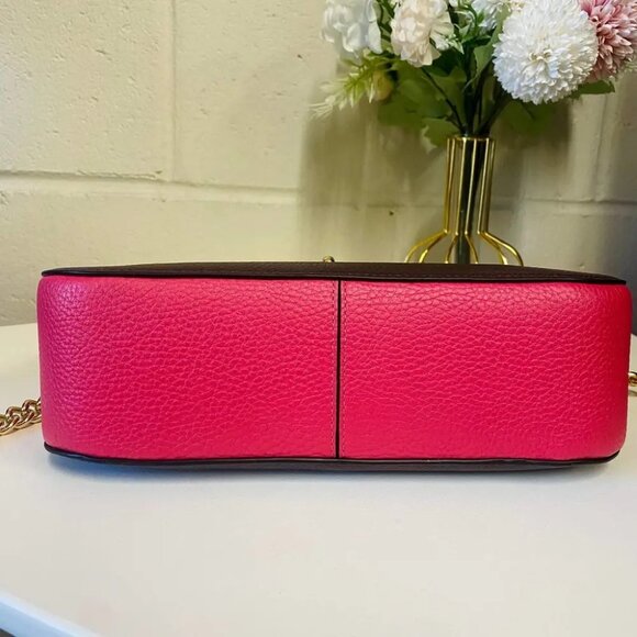 Coach C2836 Marlie Top Handle Satchel In Colorblock IN CHALK MULTI - Picture 6 of 8